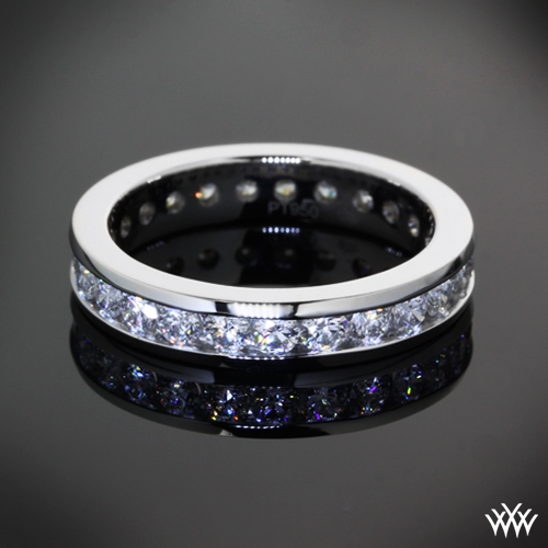 Custom Channel Set Full Eternity Diamond Wedding Band