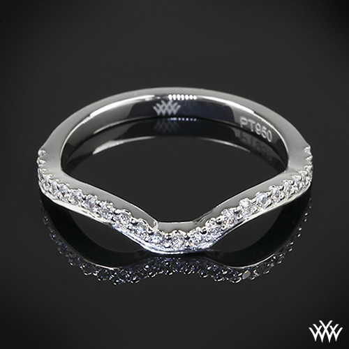Custom Contoured Diamond Wedding Ring