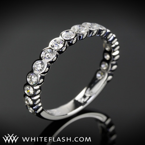 Danielle Jazz Bezel Diamond Wedding Band