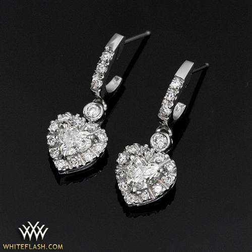 Diamond Heart Earrings | 6907