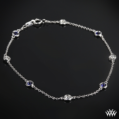 Color Me Mine Diamond and Blue Sapphire Bracelet