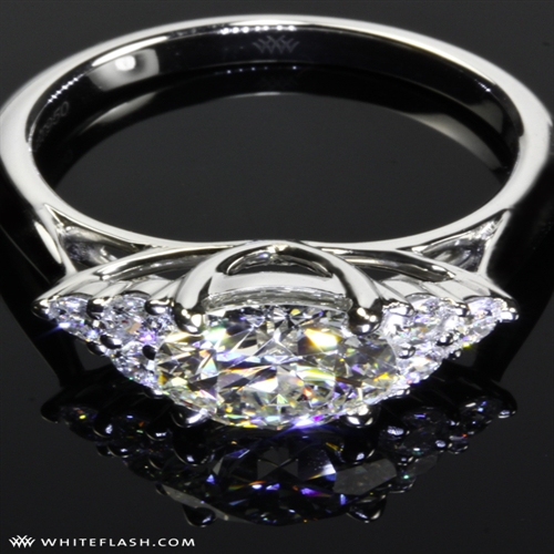Diamond Cluster Engagement Ring