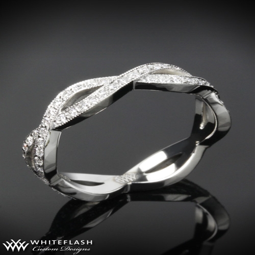 Diamond Twist Eternity Band