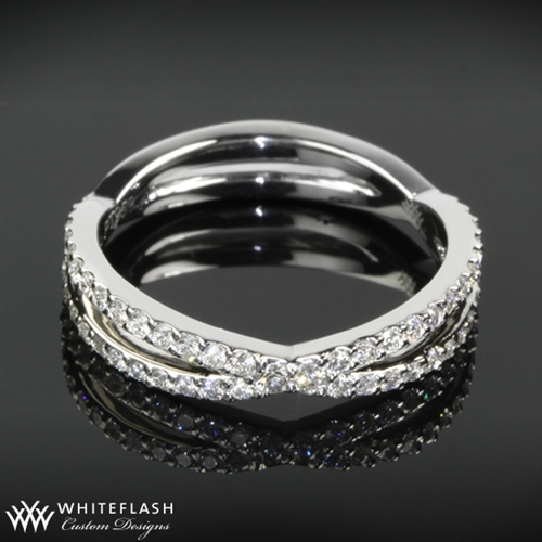 Diamond Twist Wedding Band