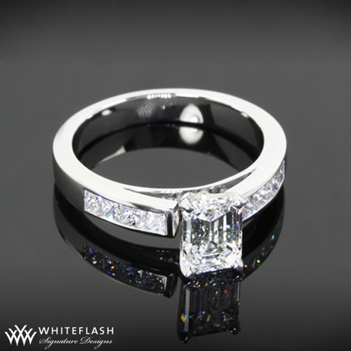 Customized Channel Set Diamond Engagement Ring