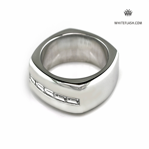 Euro Shank Channel Set Wedding Band