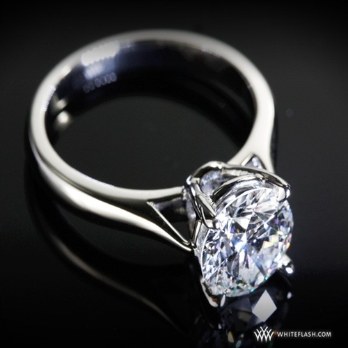 Fine Line Diamond Engagement ring