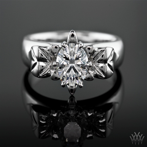 Flowering Diamond Engagement Ring
