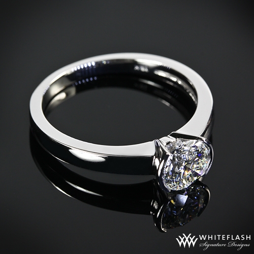 Keystone Solitaire Engagement Ring