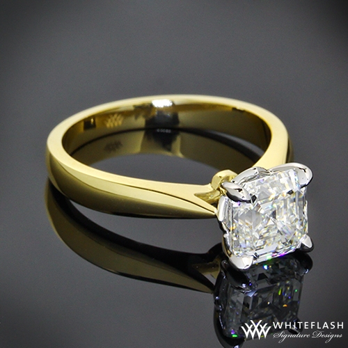 "Legato Sleek Line" Solitaire Engagement Ring