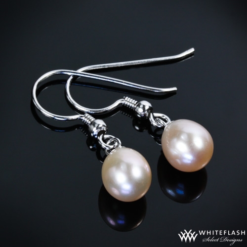 Lavender Spice Pearl Earrings
