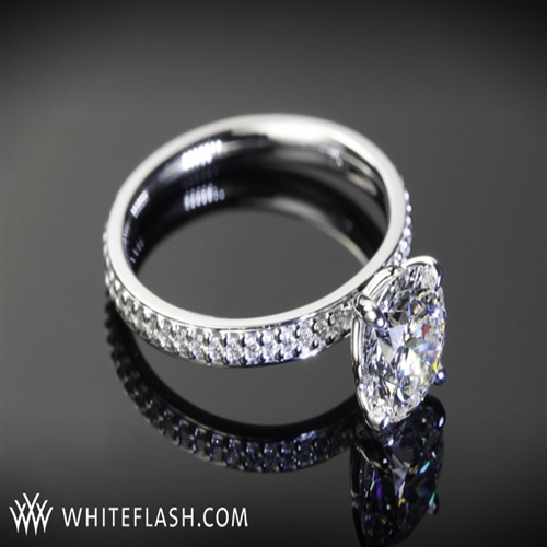 Legato Micro Pave Diamond Engagement Ring