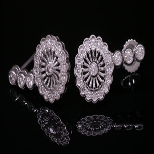 Pinwheel Diamond Earrings