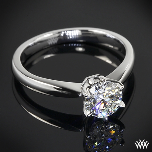 Contemporary 6 Prong Solitaire Engagement Ring