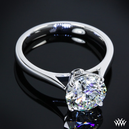 "Fine Line" Solitaire Engagement Ring