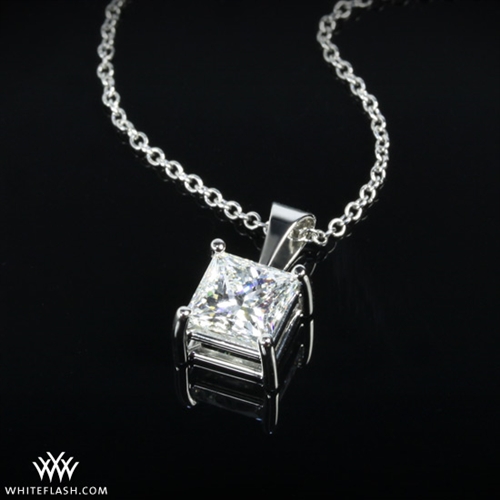 Platinum Princess 4 Prong Pendant