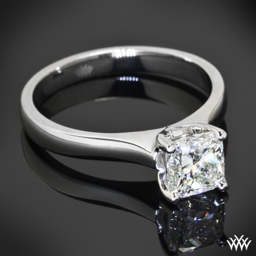 Comfort Fit Surprise Solitaire Engagement Ring