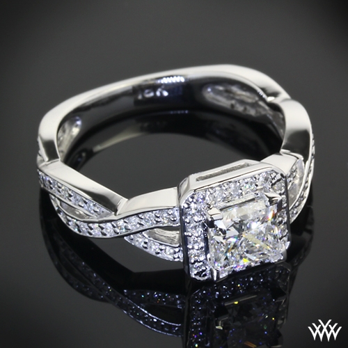 Diamond Braid Diamond Engagement Ring