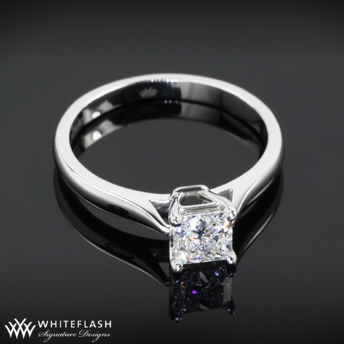 Princess Fine Line Diamond Solitaire