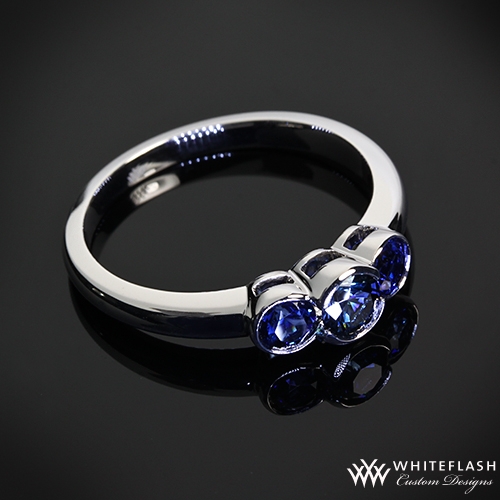 Sapphire Three Stone Ring