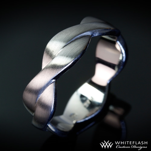 Satin Braid Wedding Band