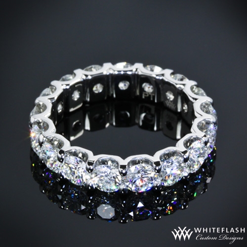 Shared Prong Diamond Wedding Band