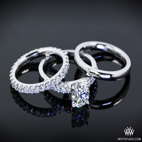 Shared Prong Half Eternity Diamond Set