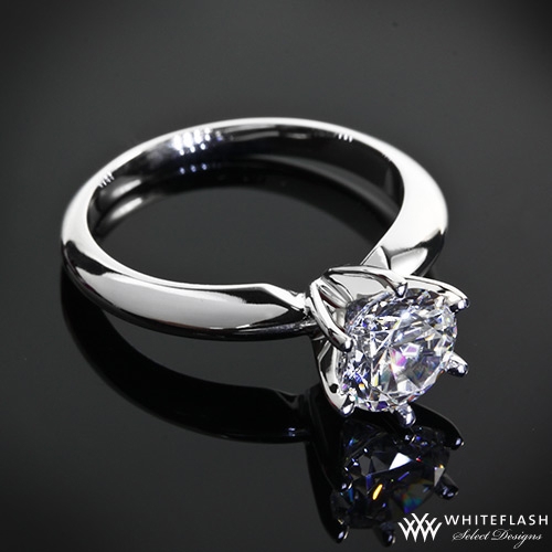 6 Prong tiffany style Solitaire Engagement Ring