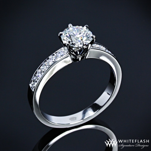 Tiffany Bead Set Style Engagement Ring