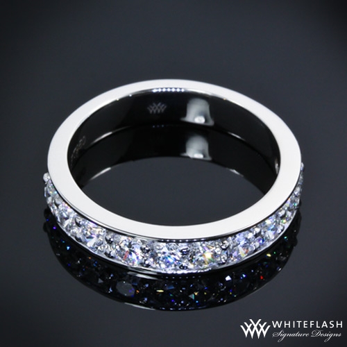 tiffany style Bead-Set Right Hand Ring