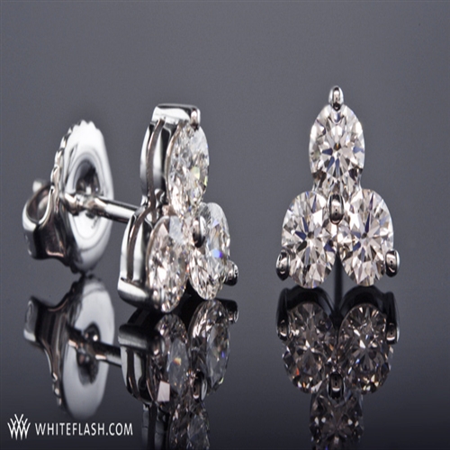 Triple Cluster Diamond Studs