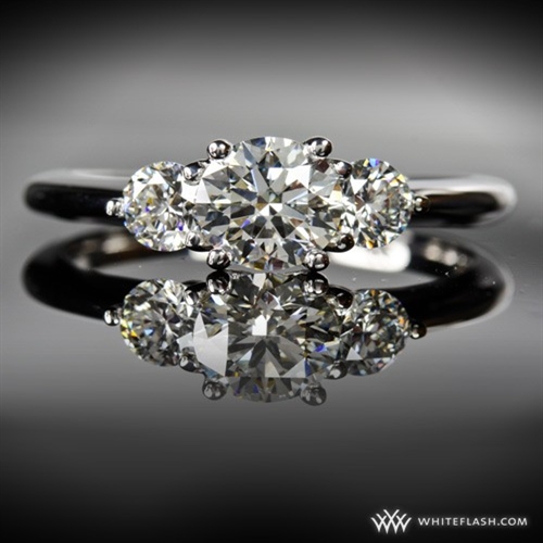 Trois Brillant Diamond Engagement Ring