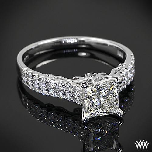 Verragio Dual Row Shared-Prong Diamond Engagement Ring