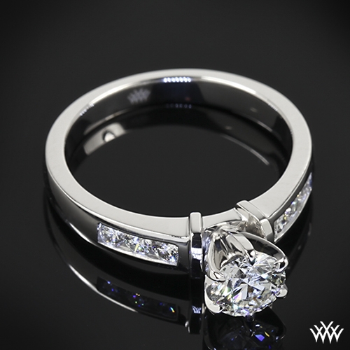 Custom Channel Set Diamond Engagement Ring