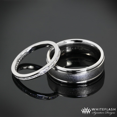 Wire Brush Comfort Fit Wedding Band