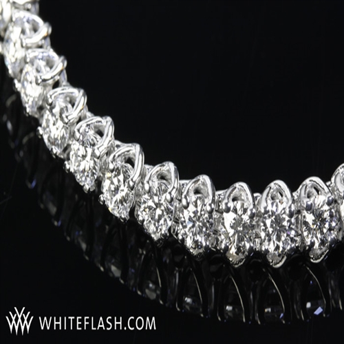 X Prong Diamond Tennis Bracelet