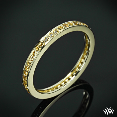 Channel Bead-Set Wedding Band