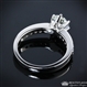 Tiffany Style Bead Set Engagement Ring