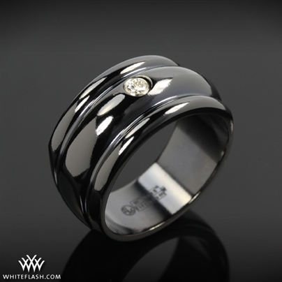 Triple Domed Diamond Bezel Ring