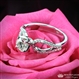 White Gold Infinity Diamond Engagement Ring