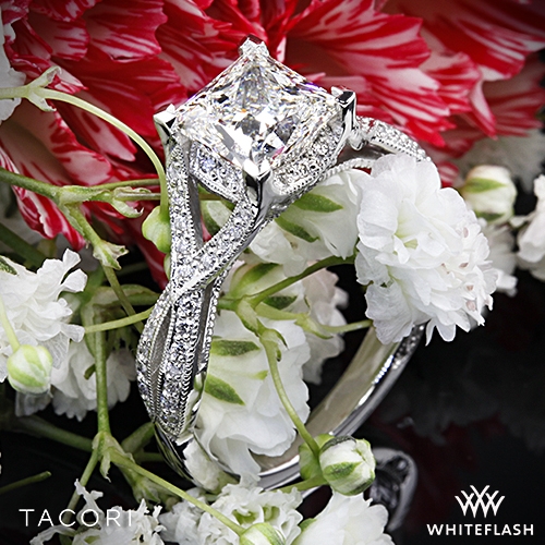 Tacori 2565SM Ribbon Criss-Cross Diamond Engagement Ring