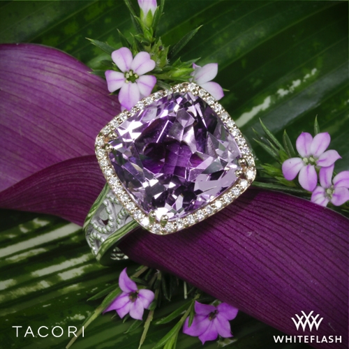 Tacori SR100P13 Blushing Rose Amethyst and Diamond Ring