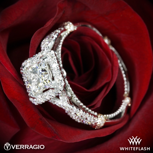 Verragio DL-106P Twisted Princess Diamond Engagement Ring