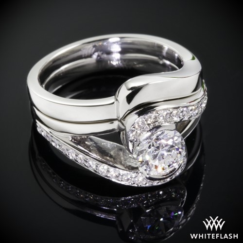 Custom Iris Diamond Engagement Ring