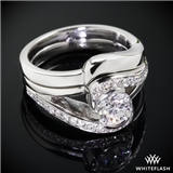 Custom Iris Diamond Engagement Ring