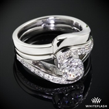 Custom "Iris" Diamond Engagement Ring