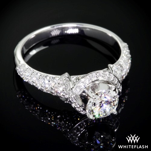 Custom Pave Diamond Engagement Ring