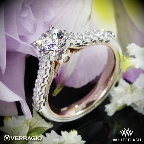 Verragio Renaissance 901R7-2T Two Tone Diamond Engagement Ring