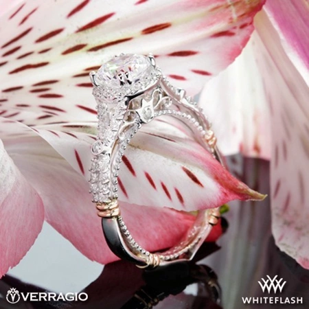 Verragio D-109R Twisted Split Shank Diamond Engagement Ring