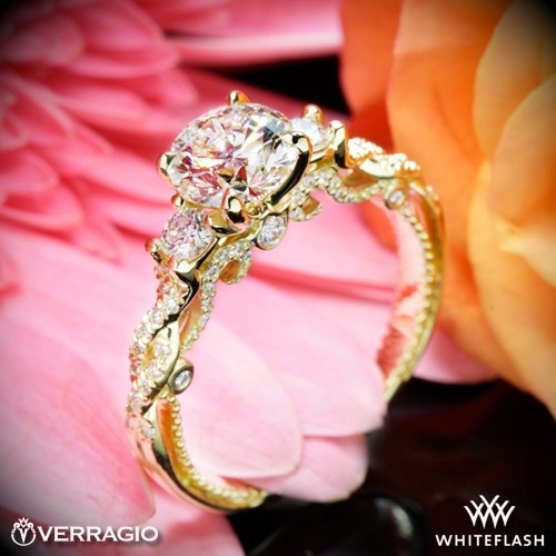 Verragio INS-7074R Braided 3 Stone Engagement Ring